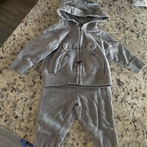Baby Bear Zip Up Hoodie Outfit